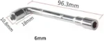 Hexagonal L Wrench 6mm