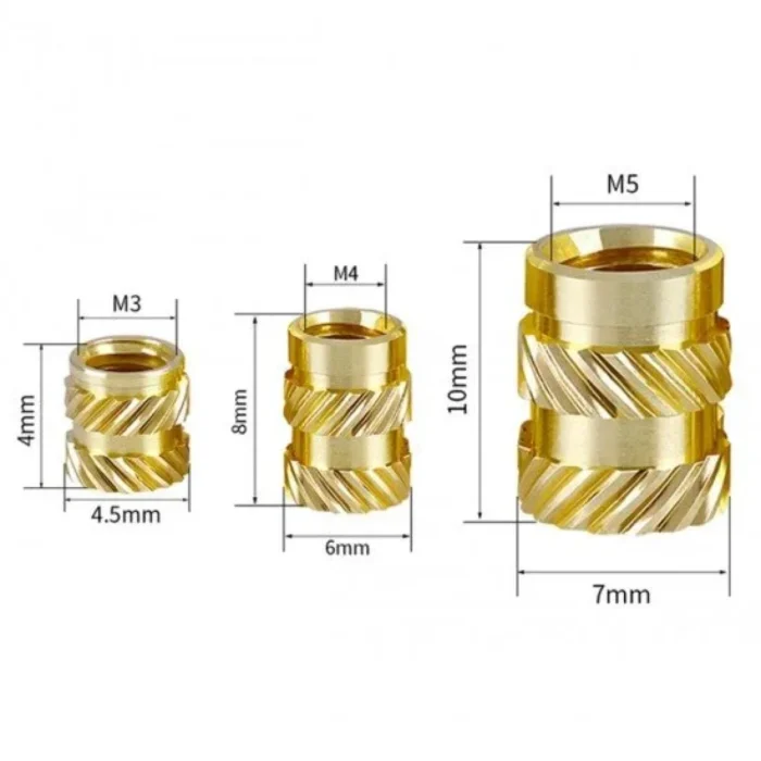 Threaded Insert Brass Knurled Nut - Image 2